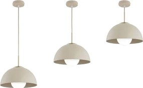Brilagi - Kábeles függeszték COSMO 1xE27/60W/230V Ø 30 cm bézs/arany