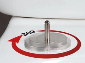 Sapho Sapho, EDITA WC-ülőke, SLIM, Soft Close, fehér, 1703-458