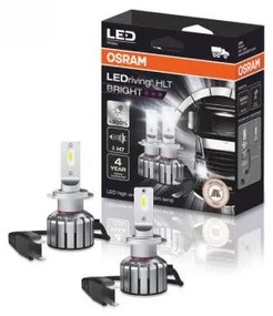 LED lámpa , égő , autó izzó , fényszóró , 2 db-os csomag , H7 , 18 Watt , hideg fehér , Plug&amp;Play , OSRAM LEDriving TRUCK