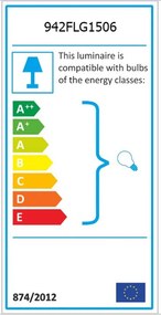 Varzan, állólámpa, antik fekete