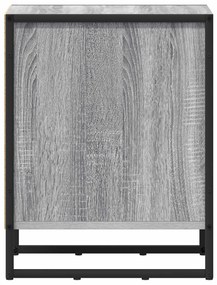 Éjjeli asztal 2 pcs Szürke Sonoma 39.5 x 30 x 50 cm Faanyag