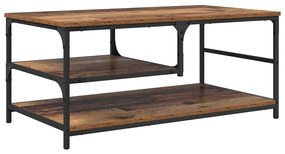 vidaXL Dohányzóasztal Öreg fa 90 x 49 x 40 cm Faanyag