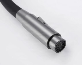 Konyhai csaptelep ELITE EDITION KFS1814 érzékelővel, kihúzható zuhanyfejjel és szűrtvíz-kifolyóval, több színváltozatban — Gunmetal szürke