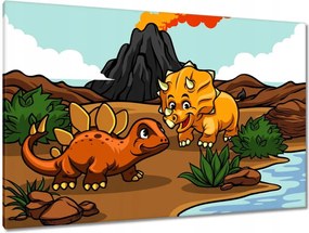 Festmények 120x80 Jégkorszak Dinoszauruszok