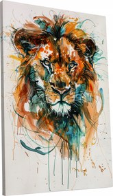 Vászonkép Színes Oroszlán modern stílusú otthon nappali szoba 60x90