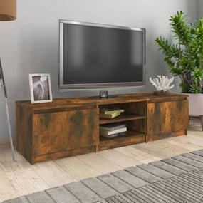 Füstös tölgy színű szerelt fa tv-szekrény 140 x 40 x 35,5 cm