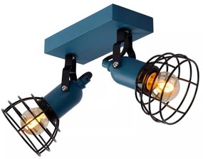 Lucide 08927/02/35 - Spotlámpa POLA 2xE27/60W/230V kék
