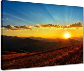 Vászonkép 40x30 Gyönyörű naplemente