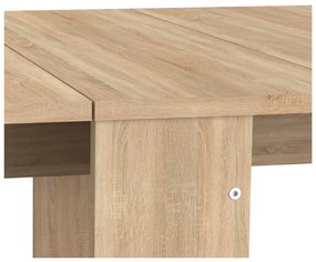 Bővíthető étkezőasztal tölgyfa dekorral 76x28 cm Papillon – TemaHome