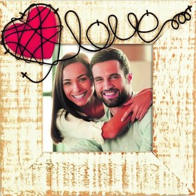 Képkeret 10x10 négyzet Valentin-nap Love