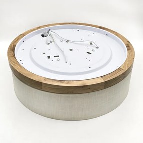 Brilagi - LED Mennyezeti lámpa BELLADONNA 3xE27/15W/230V átm. 50 cm krémes/tölgy