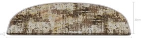 Bézs lépcsőszőnyeg szett 16 db-os 20x65 cm Abstract – Vitaus