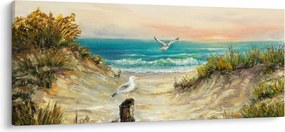 Kép - homokos tengerpart (120x50 cm)