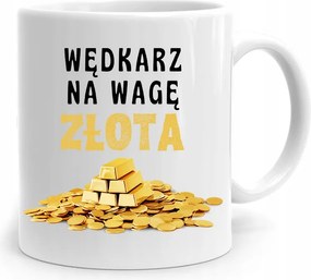 Horgász Ajándék Bögre Horgász Mérleg Arany Nyomtatott Fényképpel