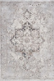 Hagyományos szőnyeg nappaliba 120x170cm, szürke-krém-bézs klasszikus minta