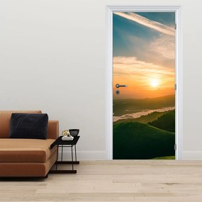 Fotótapéta ajtóra - Napkelte a tenger felett (95x205cm)