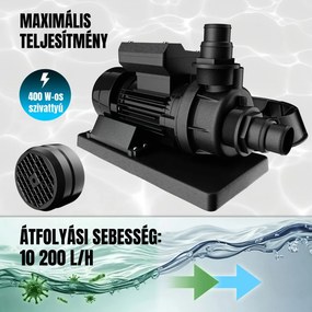 AQUA homokszűrő medencéhez, 10 200 l/h, kék Jurhan