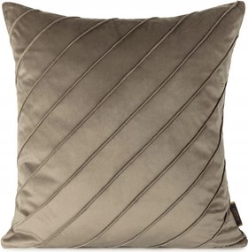 Jancsi párnahuzat NALA3 45x45 cm csíkos bézs bársony glamour