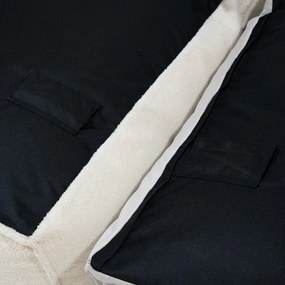 Világosszürke buklé babzsákfotel Mass Open Modul 90 – SLOWDOWN