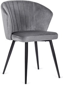 Szürke Bársony Étrkezőszék GENT