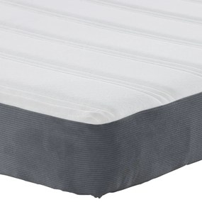 Zsebes Rugós Ágymatrac Sötét Szürke Közepes 80x200x20 cm Szövet
