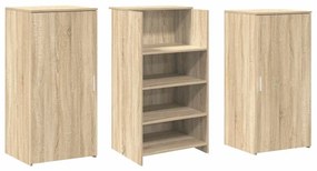 recepciós pult sonoma tölgy 155x50x103,5 cm szerelt fa