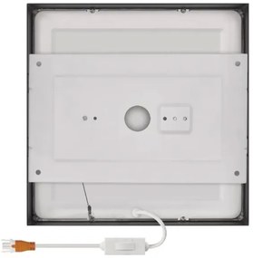 LED Mennyezeti lámpa LED/21W/230V 3000/3500/4000K 22,5x22,5 cm fekete