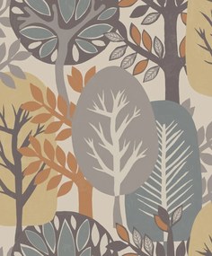 Decoprint Antibes Nature Forest bézs-szürke fa mintás vlies tapéta – AN28282
