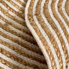 Natúr színű juta kerek szőnyeg ø 100 cm Natur – Casa Selección