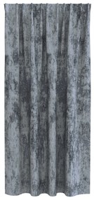Velvet Függönyök 2 db Pálcával Ezüst szürke 175x140 cm