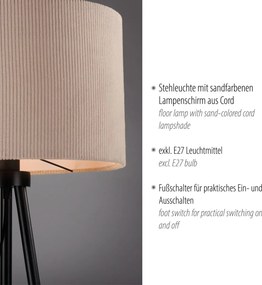Paul Neuhaus modern állólámpa green duro bézs fekete pln14894-39