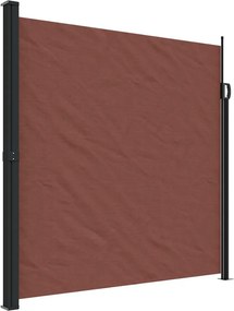 vidaXL barna behúzható oldalsó napellenző 200 x 600 cm