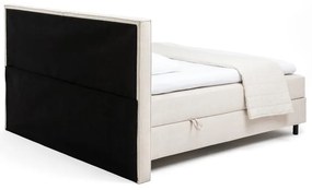 Bézs ágyneműtartós boxspring ágy 160x200 cm Elva Bold – Bonami Selection