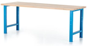 Műhelyasztal Basic, 220 x 80 cm, kék - ral 5012