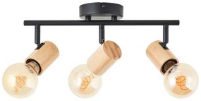Brilliant - KERRY spotlámpa 3xE27/40W/230V fekete/bambusz