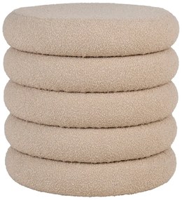 Bézs buklé puff Brooklyn – House Nordic