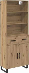 vidaXL Magasfiú fiókkal Artisan tölgy 69,5 x 34 x 180 cm Faanyag