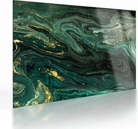 Kép - Zöld márvány (üvegen) (70x50 cm)
