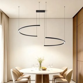 Immax NEO 07329L - LED dimmelhető, kábelre függeszthető csillár FINO 72W/230V 120 cm fekete Tuya+ távirányító