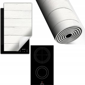 Indukciós Védőszőnyeg Konyhapult 30x52 fehér fa