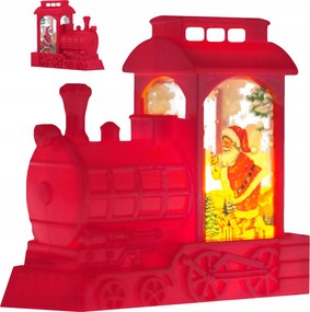 LED-es karĂĄcsonyi mozdony lĂĄmpa piros karĂĄcsonyi dekorĂĄciĂł Vergionic