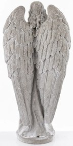 Dekoratív figura angyal Cement Szürke 60x30x17cm