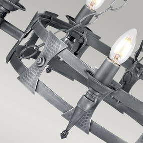 Elstead Lighting SAXON SAX5-BLK-SIL Csillár 5x60W/E14