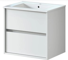 RODO fürdőszoba mosdószekrény + mosdó 60 cm matt fehér (összeszerelve)