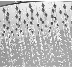 Sapho - Fejzuhany SLIM 25x25 cm csiszolt rozsdamentes