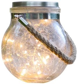 Kötélen Függő, Felakasztható Napelemes 30 LED-es Kerti Lámpa Solar Kempinglámpa Kemping Lámpa Választható Szín