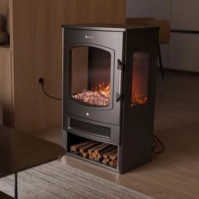 Juskys 1800W elektromos kandalló – fekete