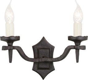 Elstead Lighting RECTORY RY2B-BLACK Fali lámpa 2x60W/E14