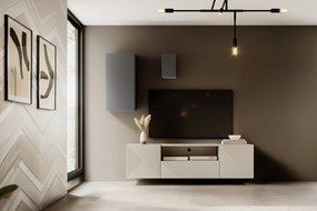 Asha függő TV szekrény, fiókkal és polcokkal - 167 cm - kasmír