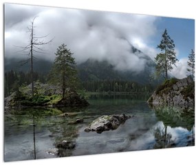 Fák a tóban képe (90x60 cm)